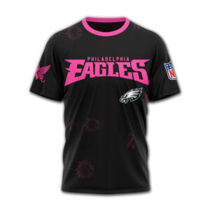 Philadelphia Eagles x Premium NFL Hope Pink Ribbon 3D Shirt TTH060607