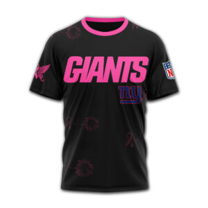 New York Giants x Premium NFL Hope Pink Ribbon 3D Shirt TTH060607