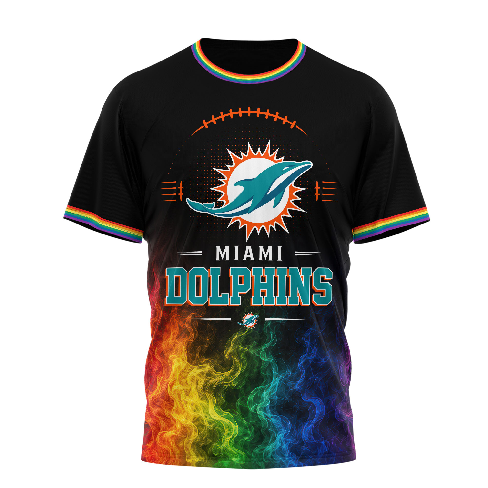 Miami Dolphins x Premium NFL Love Is Love 3D Shirt TTH060605