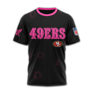 San Francisco 49ers x Premium NFL Hope Pink Ribbon 3D Shirt TTH060607