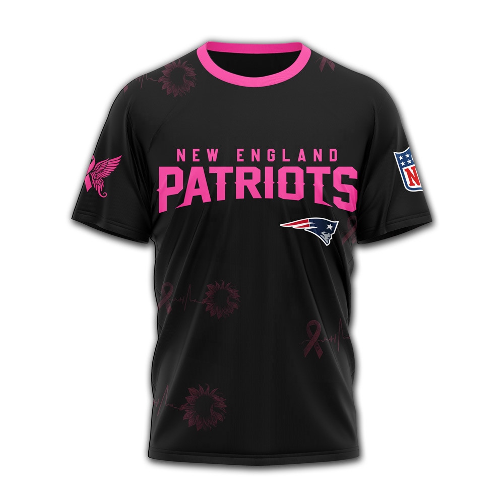 New England Patriots x Premium NFL Hope Pink Ribbon 3D Shirt TTH060607