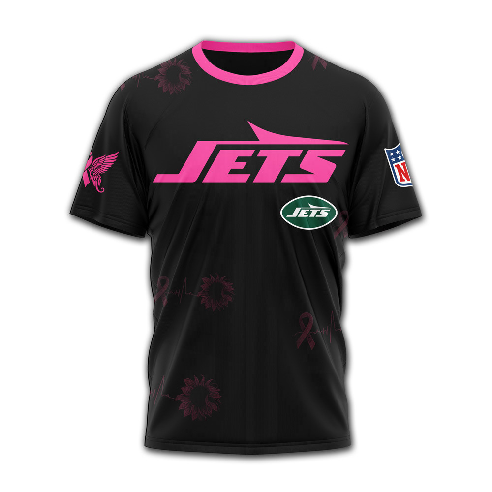 New York Jets x Premium NFL Hope Pink Ribbon 3D Shirt TTH060607