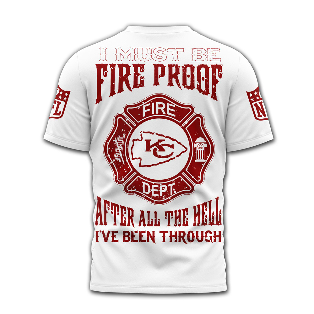 Kansas City Chiefs x Premium NFL Built By Fire Game Day 3D Shirt TTH060610 - Image 2