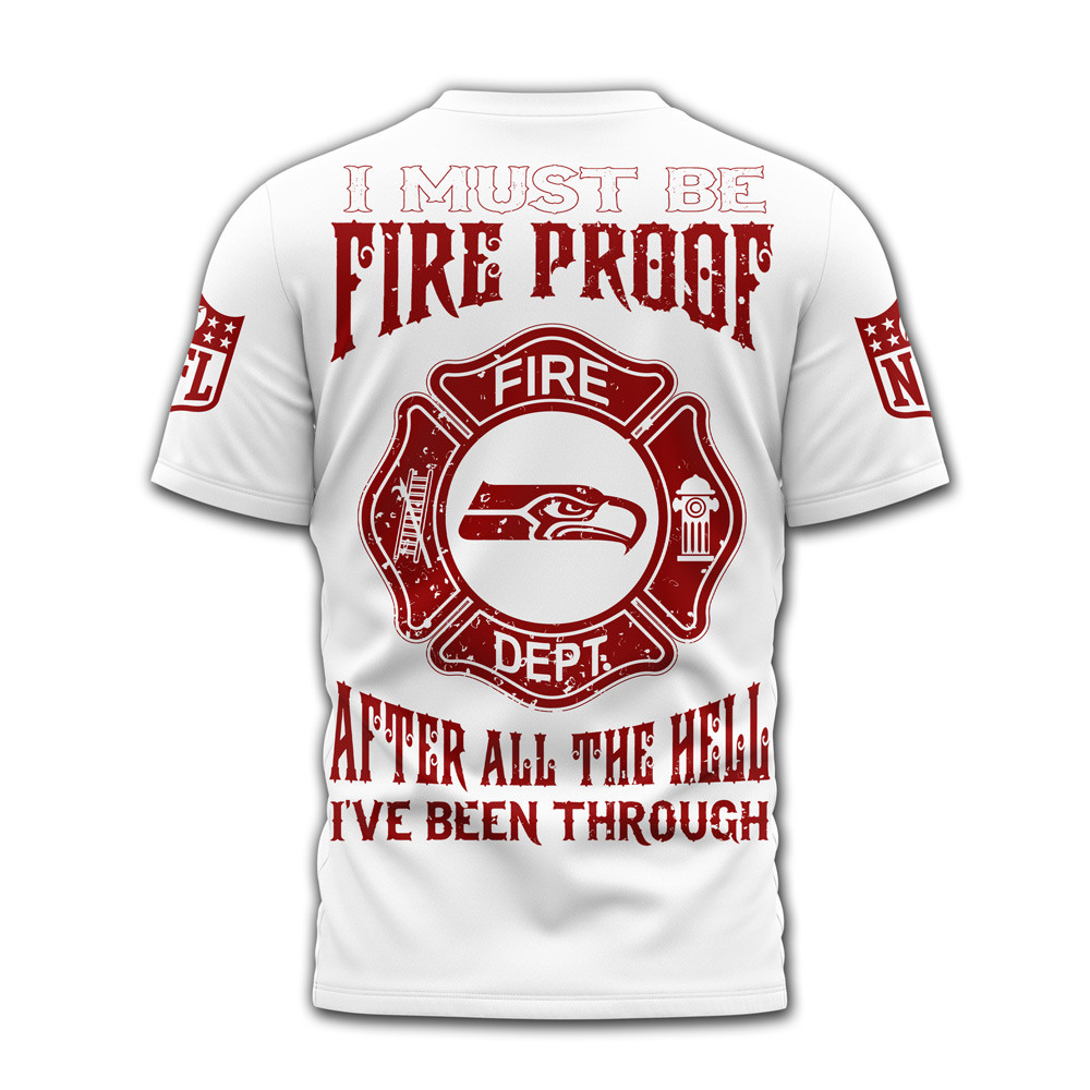 Seattle Seahawks x Premium NFL Built By Fire Game Day 3D Shirt TTH060610 - Image 2