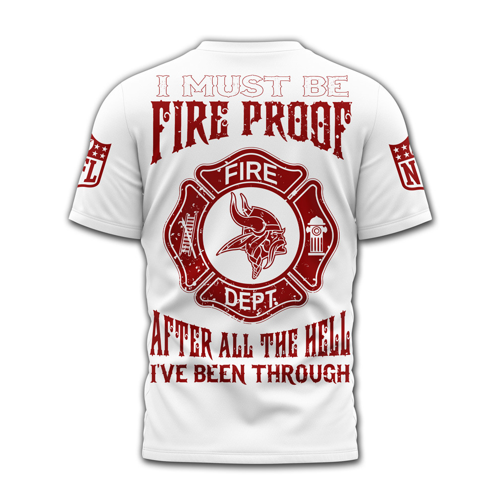 Minnesota Vikings x Premium NFL Built By Fire Game Day 3D Shirt TTH060610 - Image 2