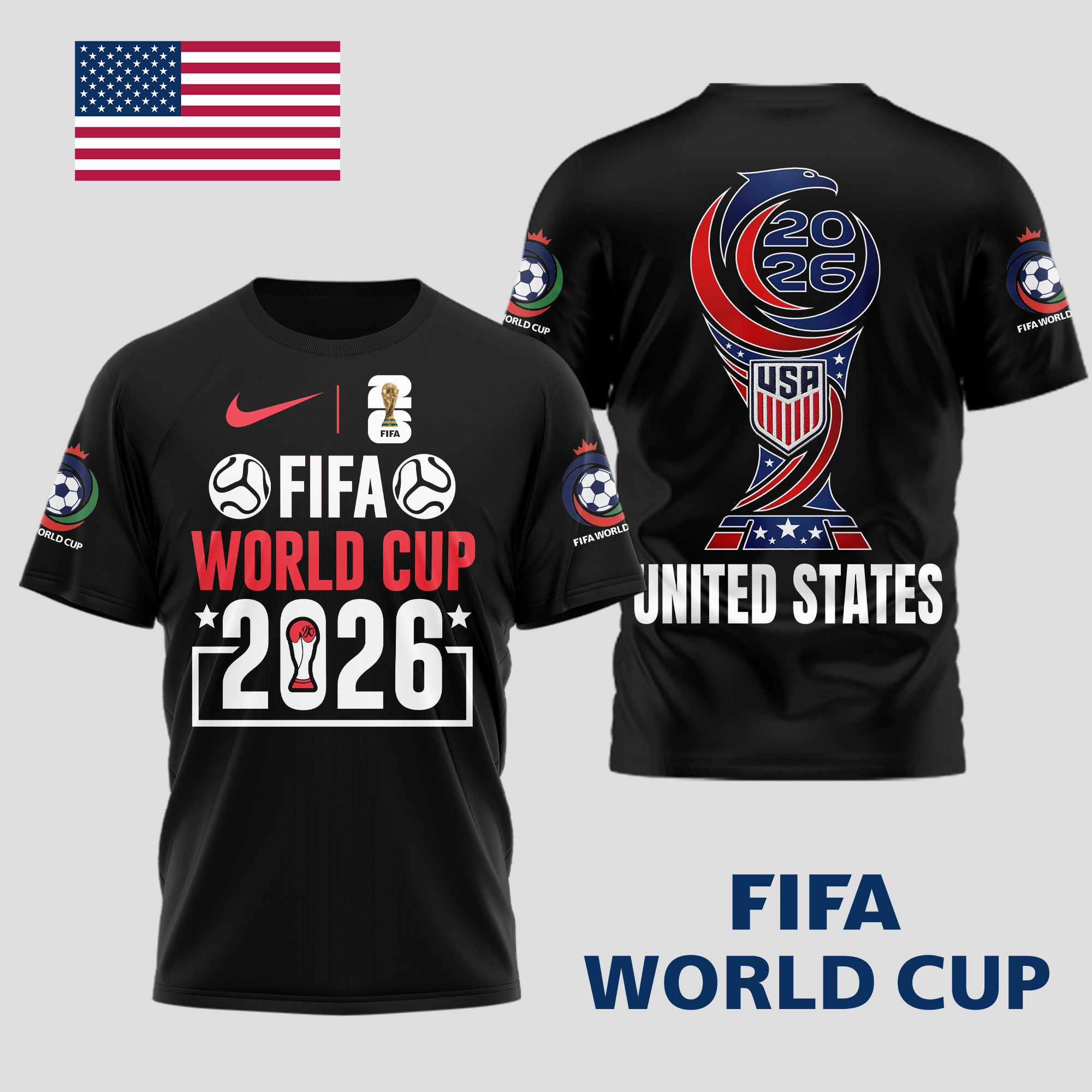 United States x Premium World Cup Spirit 2026 World Cup 2026 3D T-Shirt TTH100601