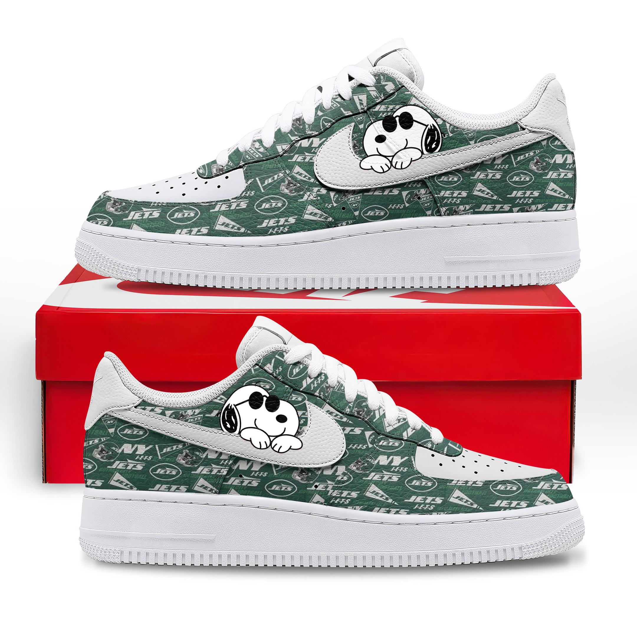 New York Jets x Premium NFL Kickoff Spirit AF1 Shoes TTH100600