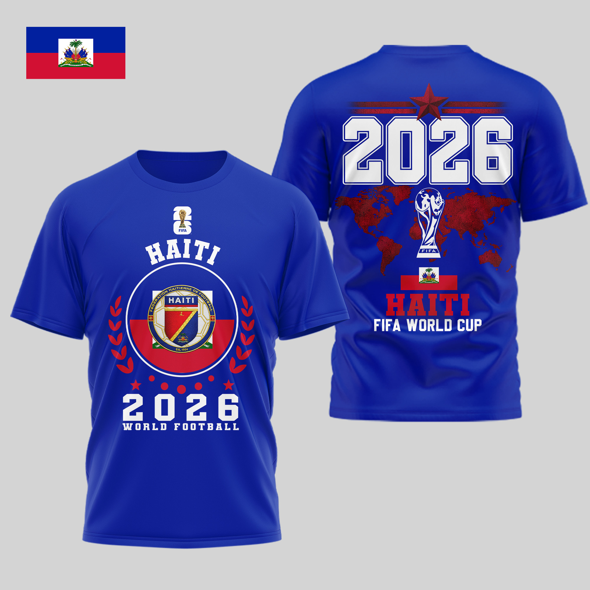 Haiti x Premium World Cup 2026 Legacy – World Cup 2026 3D Shirt TTH100603 - Image 2