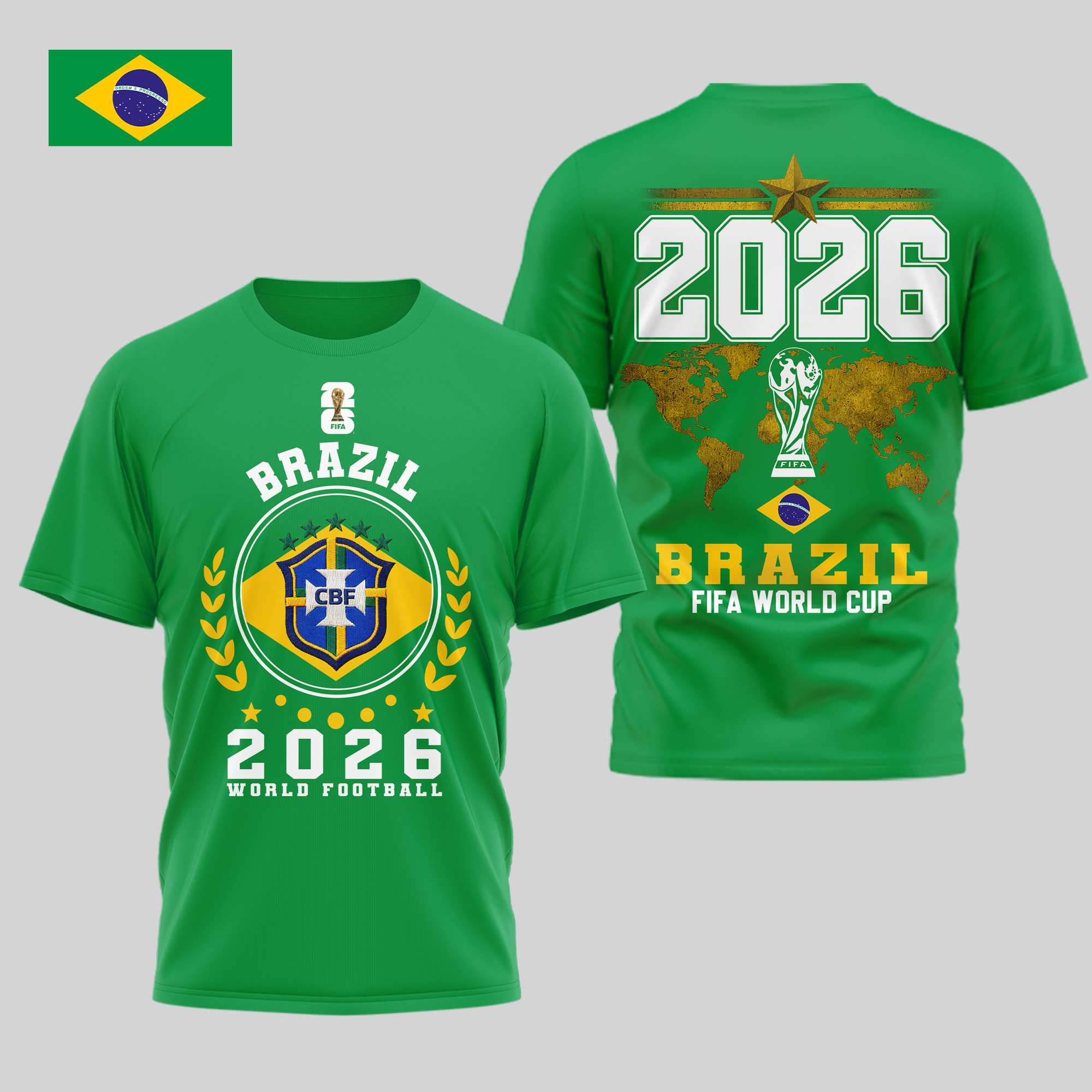Brazil x Premium World Cup 2026 Legacy – World Cup 2026 3D Shirt TTH100603 - Image 2
