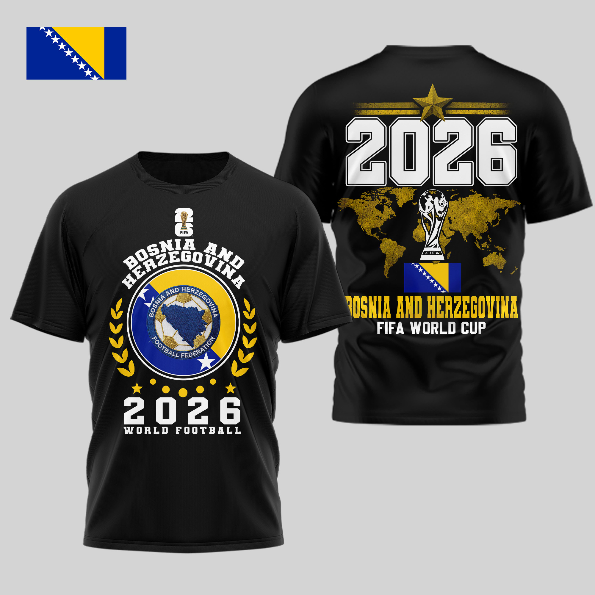 Bosnia and Herzegovina x Premium World Cup 2026 Legacy – World Cup 2026 3D Shirt TTH100603