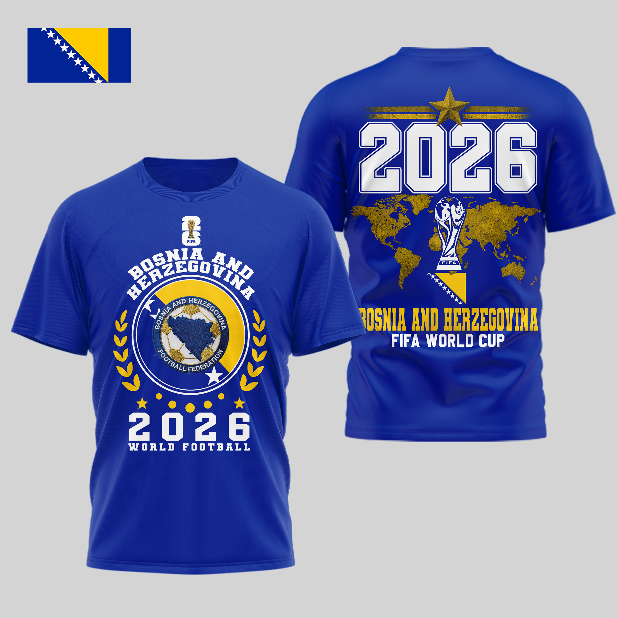 Bosnia and Herzegovina x Premium World Cup 2026 Legacy – World Cup 2026 3D Shirt TTH100603 - Image 2