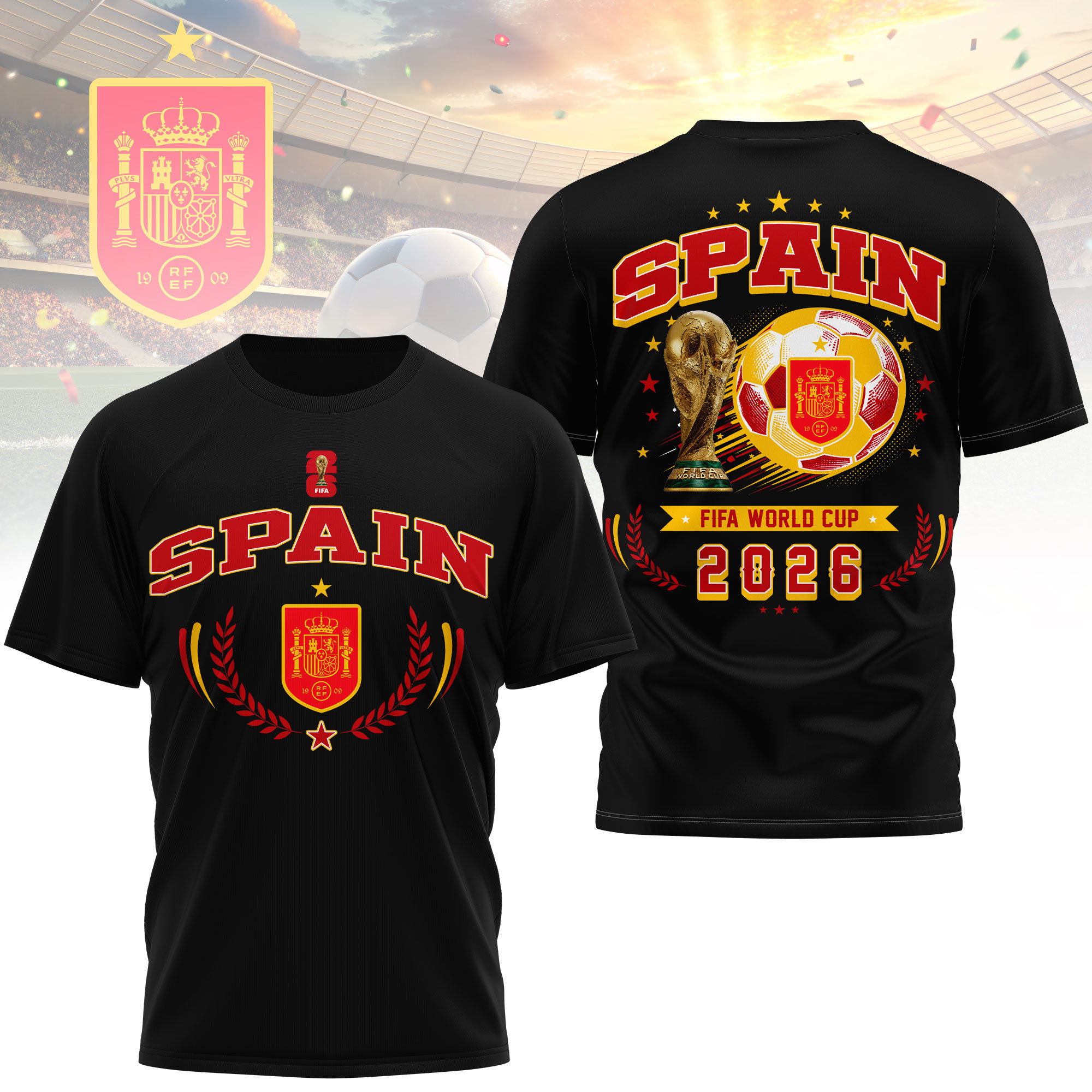 Spain x Premium World Cup 2026 Classic 3D Shirt TTH100602