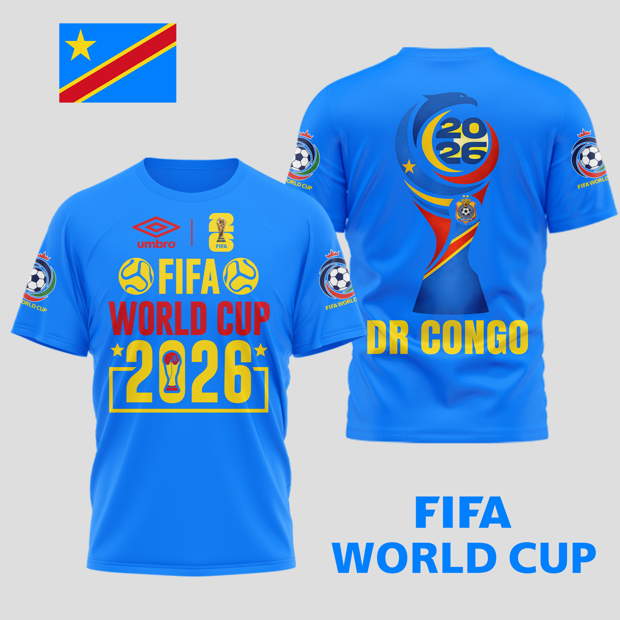 Dr Congo x Premium World Cup Spirit 2026 World Cup 2026 3D T-Shirt TTH100601 - Image 2