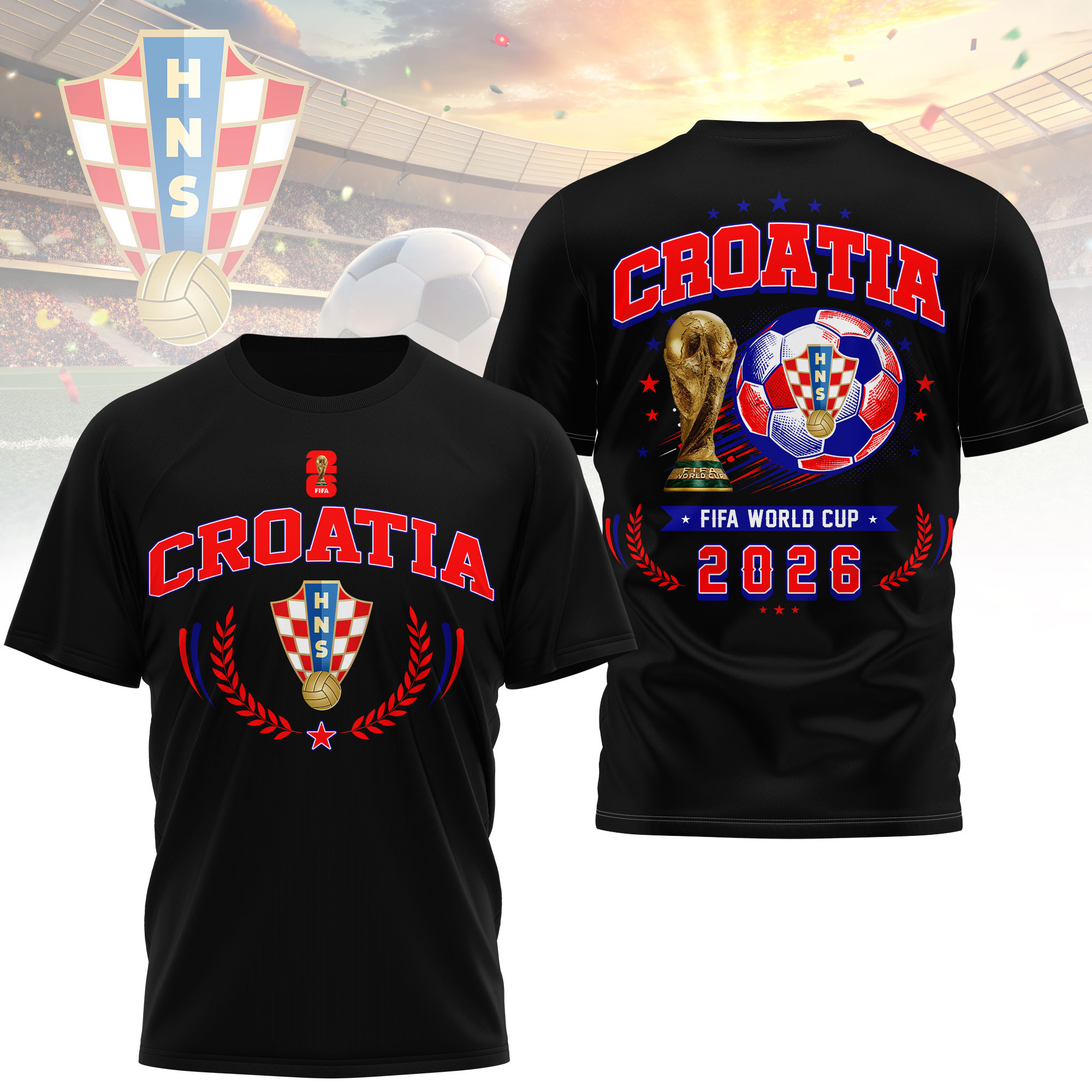 Croatia x Premium World Cup 2026 Classic 3D Shirt TTH100602