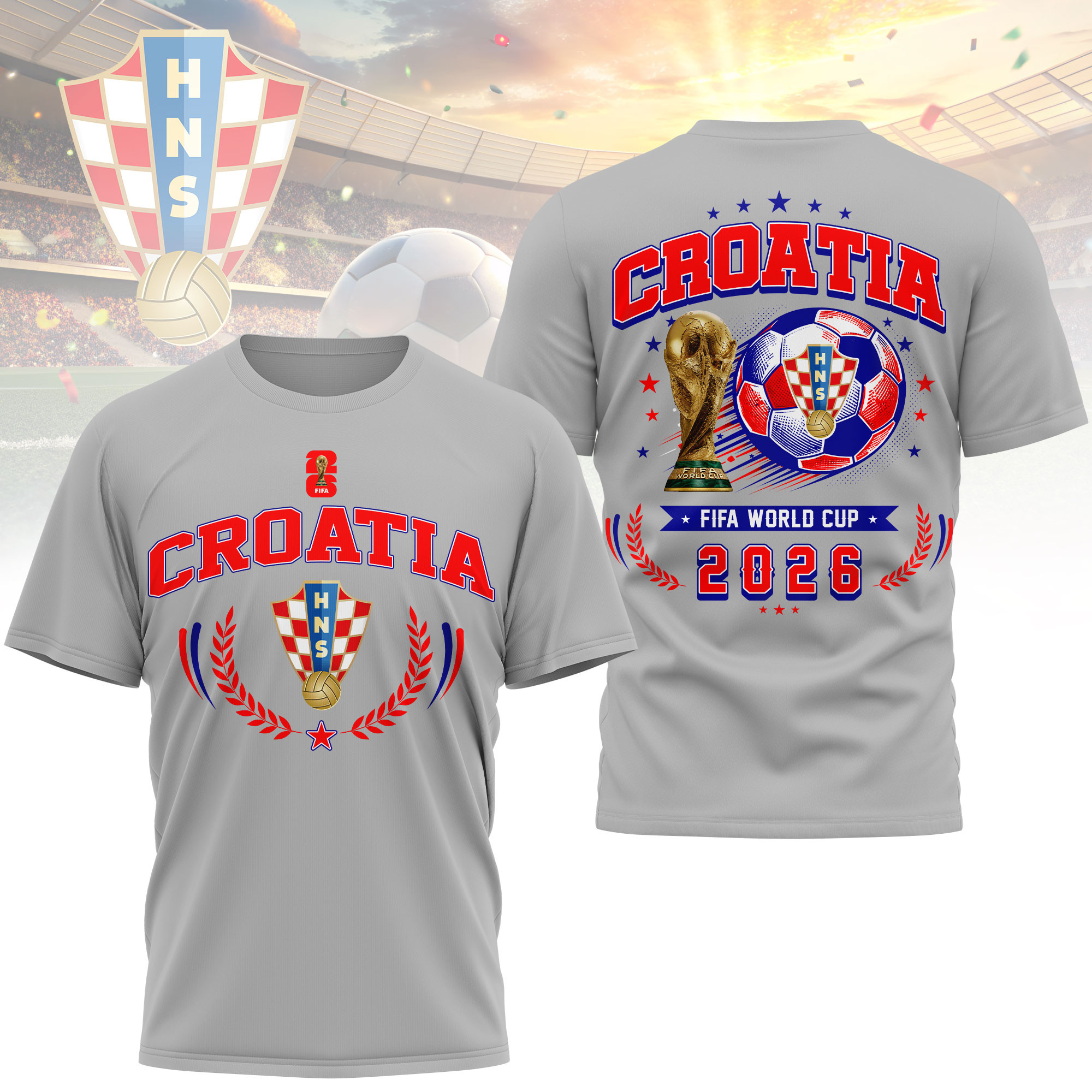 Croatia x Premium World Cup 2026 Classic 3D Shirt TTH100602 - Image 2
