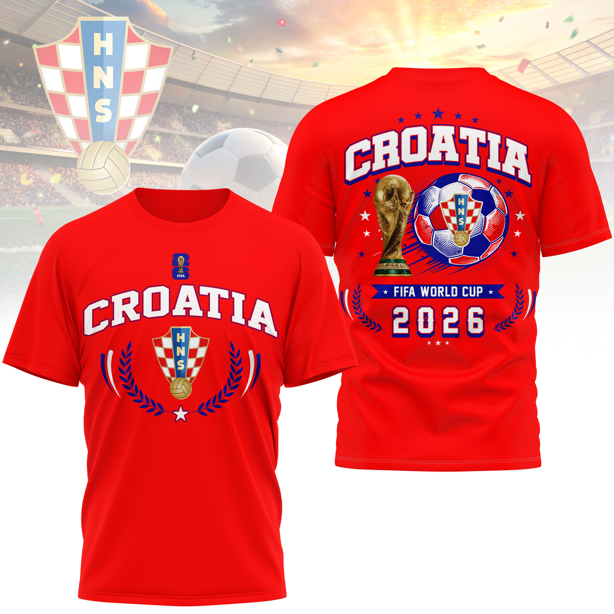 Croatia x Premium World Cup 2026 Classic 3D Shirt TTH100602 - Image 3