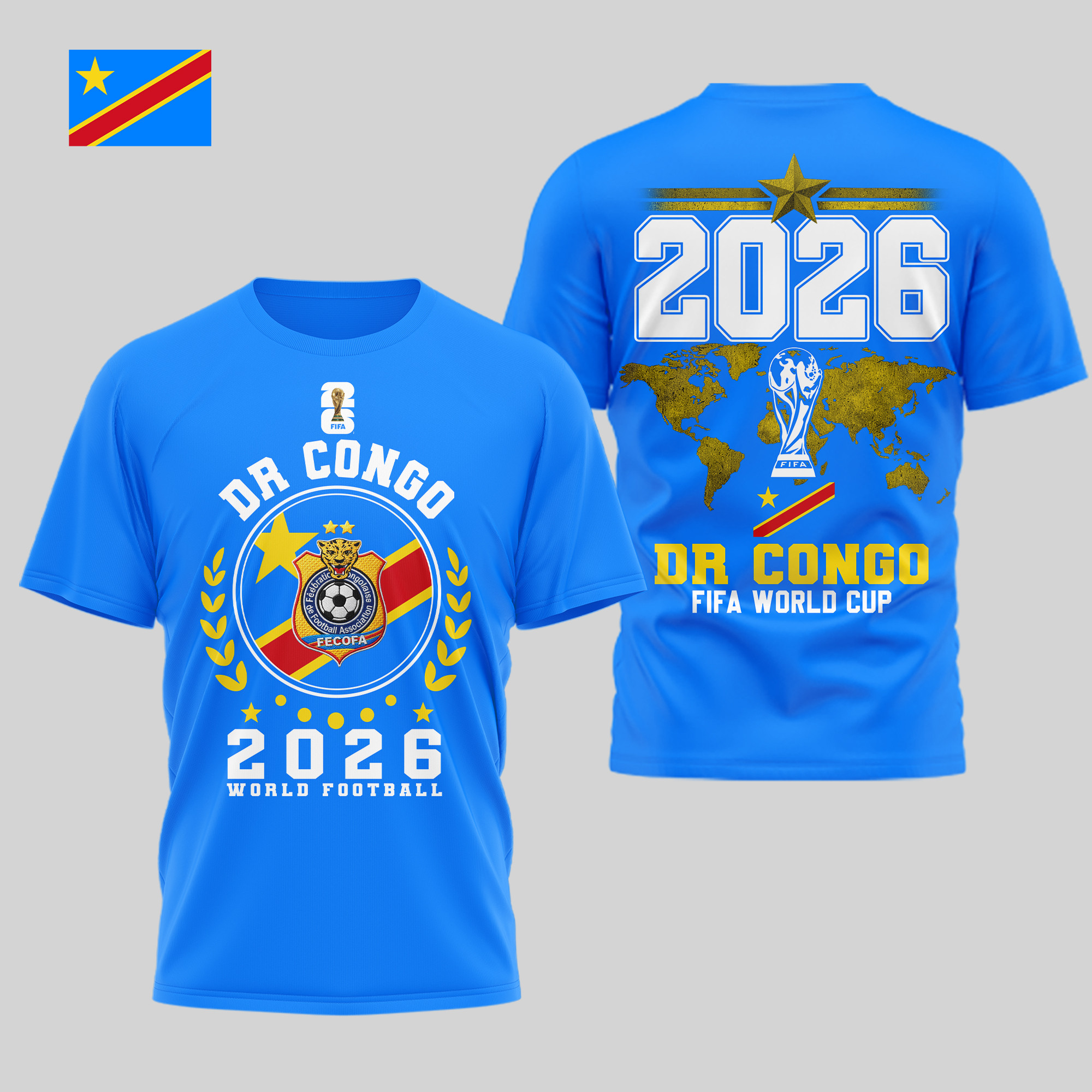 Dr Congo x Premium World Cup 2026 Legacy – World Cup 2026 3D Shirt TTH100603 - Image 2