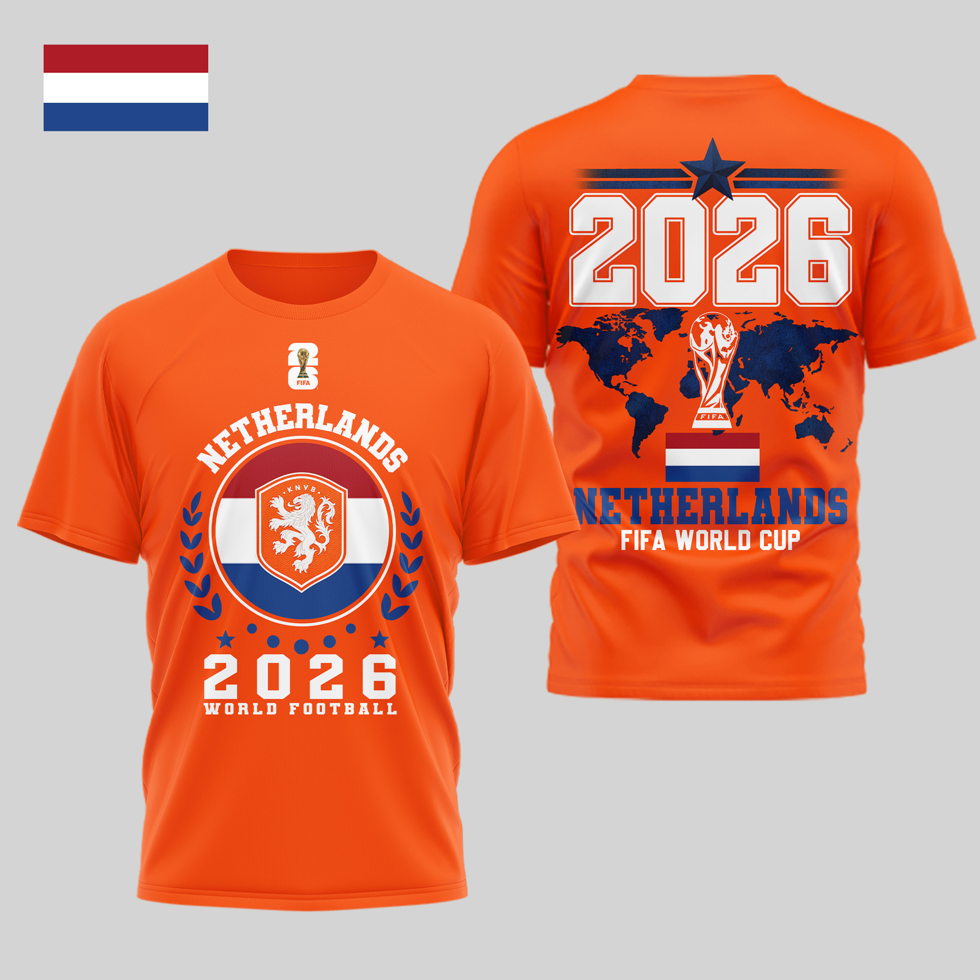 Netherlands x Premium World Cup 2026 Legacy – World Cup 2026 3D Shirt TTH100603 - Image 2