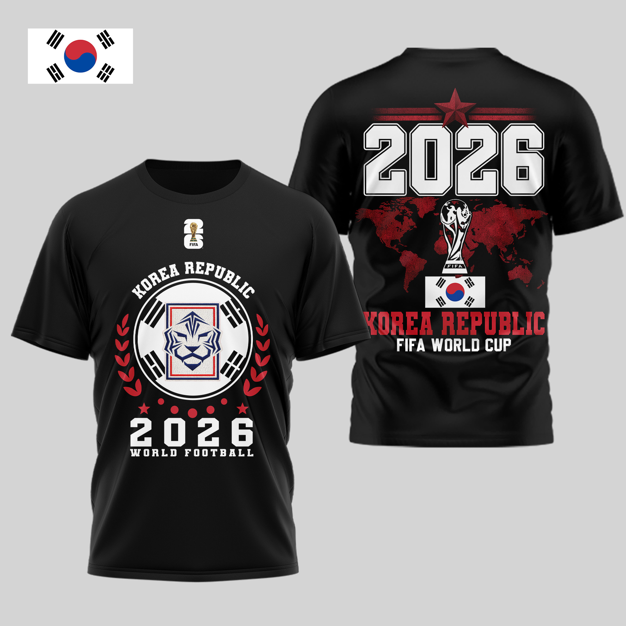 Korea Republic x Premium World Cup 2026 Legacy – World Cup 2026 3D Shirt TTH100603
