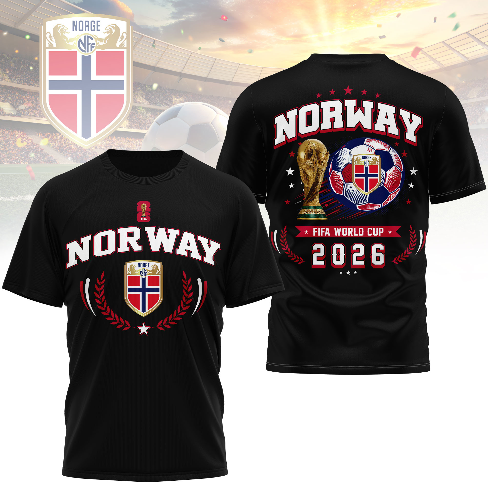 Norway x Premium World Cup 2026 Classic 3D Shirt TTH100602