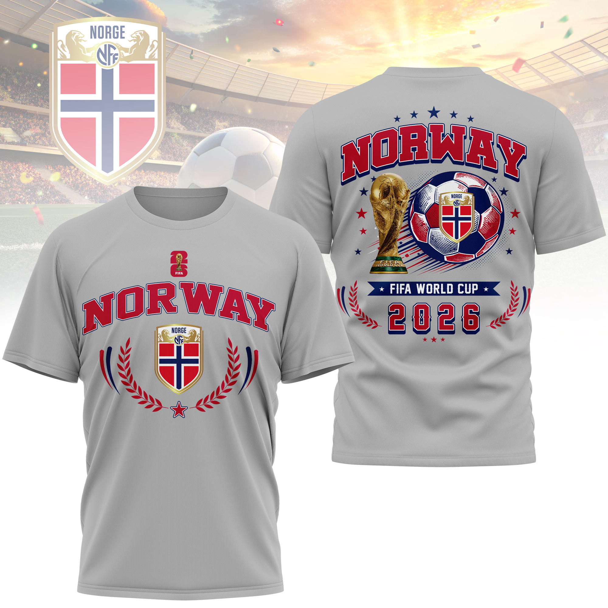 Norway x Premium World Cup 2026 Classic 3D Shirt TTH100602 - Image 2