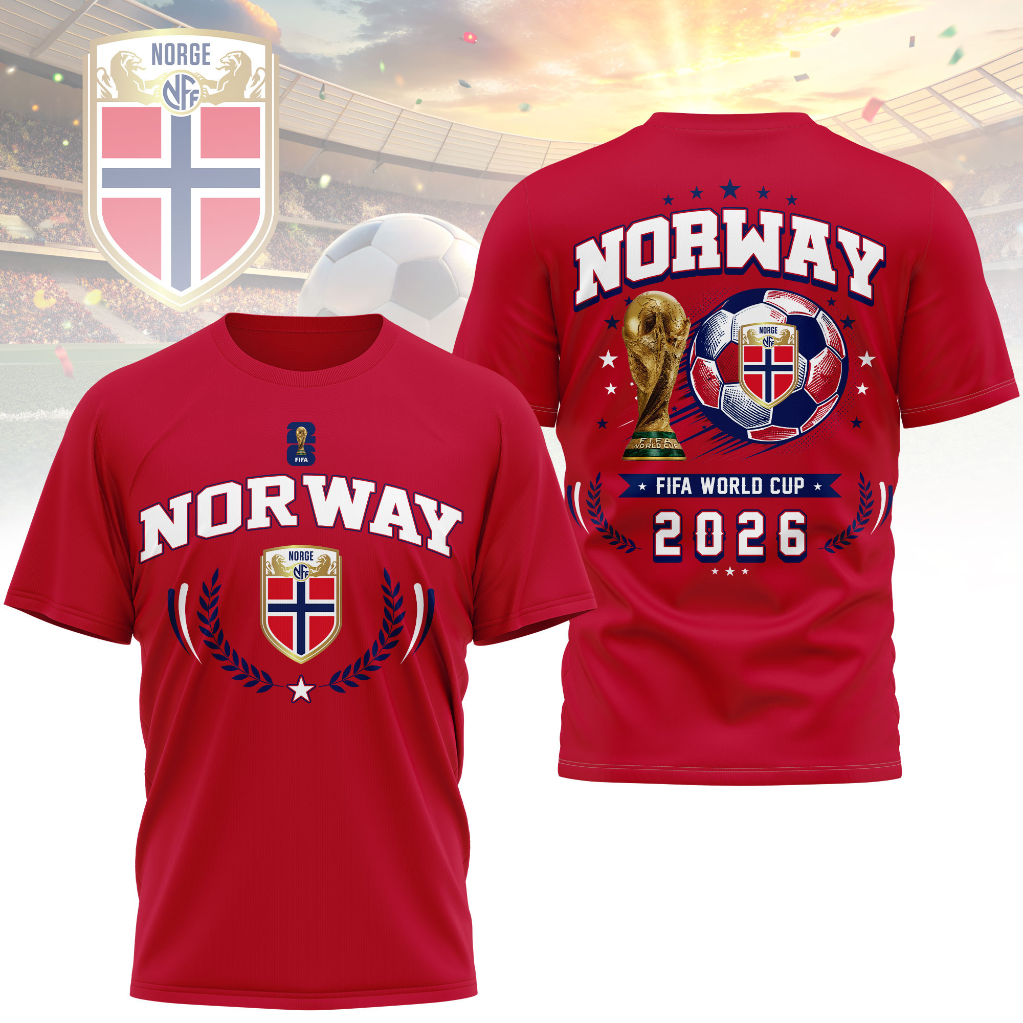 Norway x Premium World Cup 2026 Classic 3D Shirt TTH100602 - Image 3