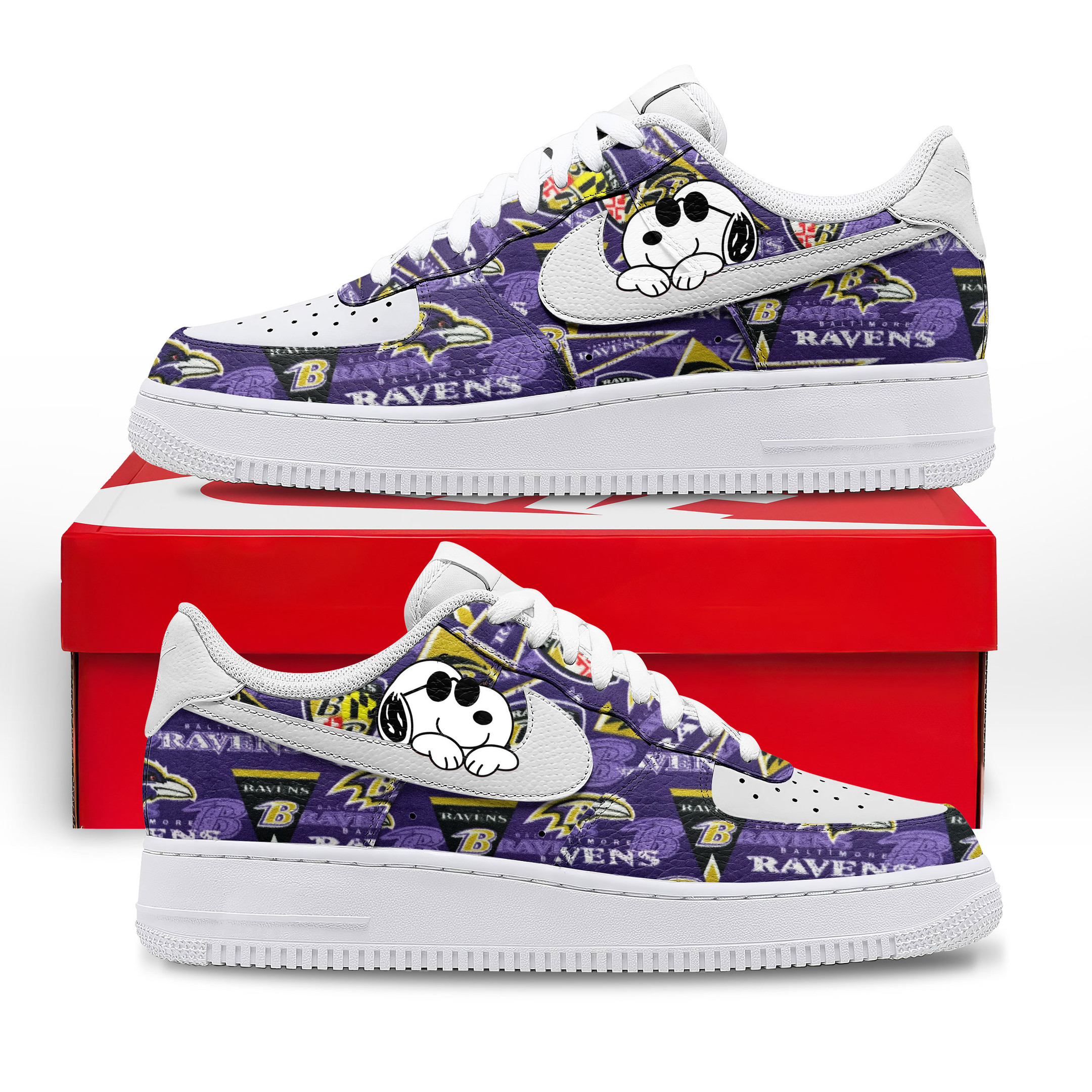 Baltimore Ravens x Premium NFL Kickoff Spirit AF1 Shoes TTH100600