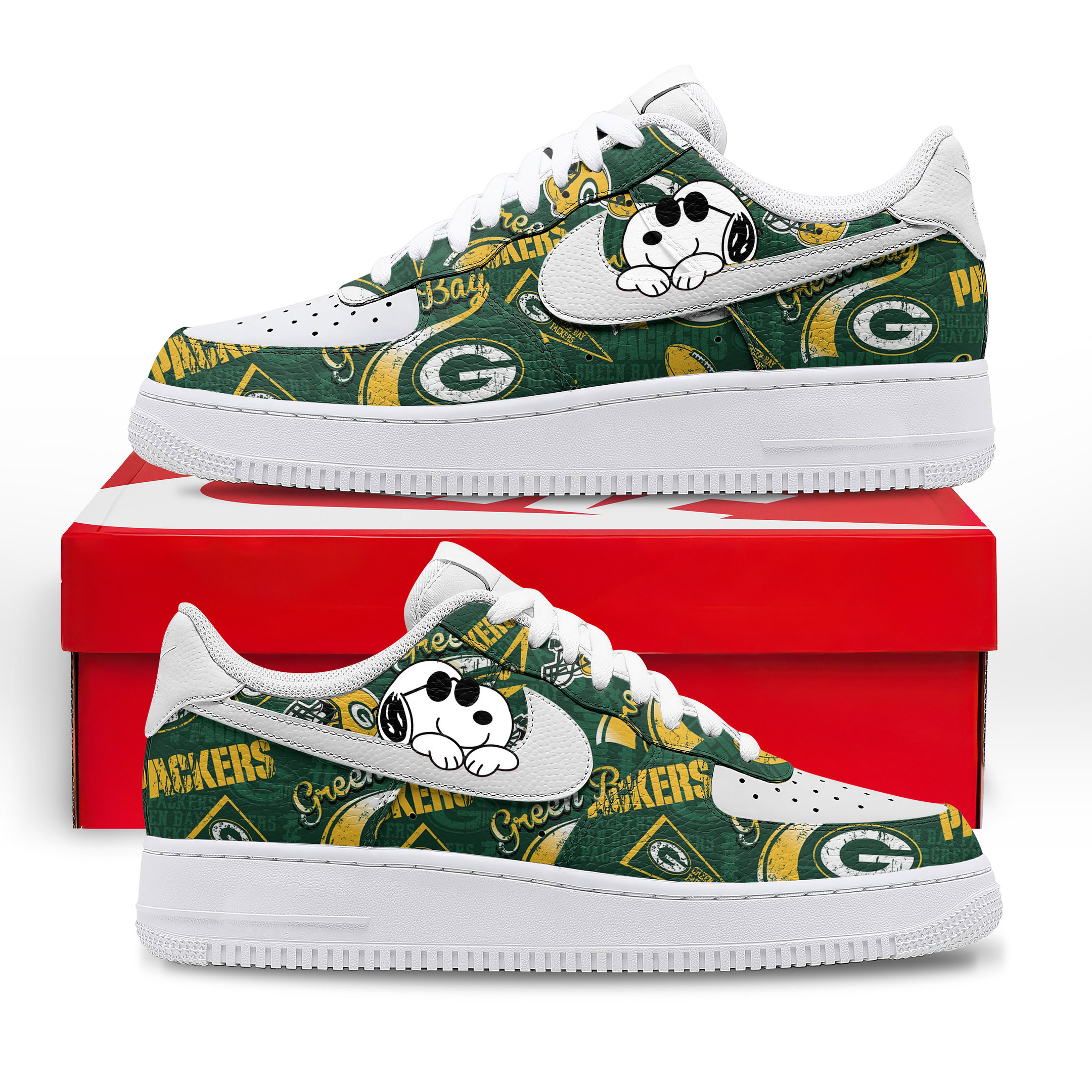 Green Bay Packers x Premium NFL Kickoff Spirit AF1 Shoes TTH100600