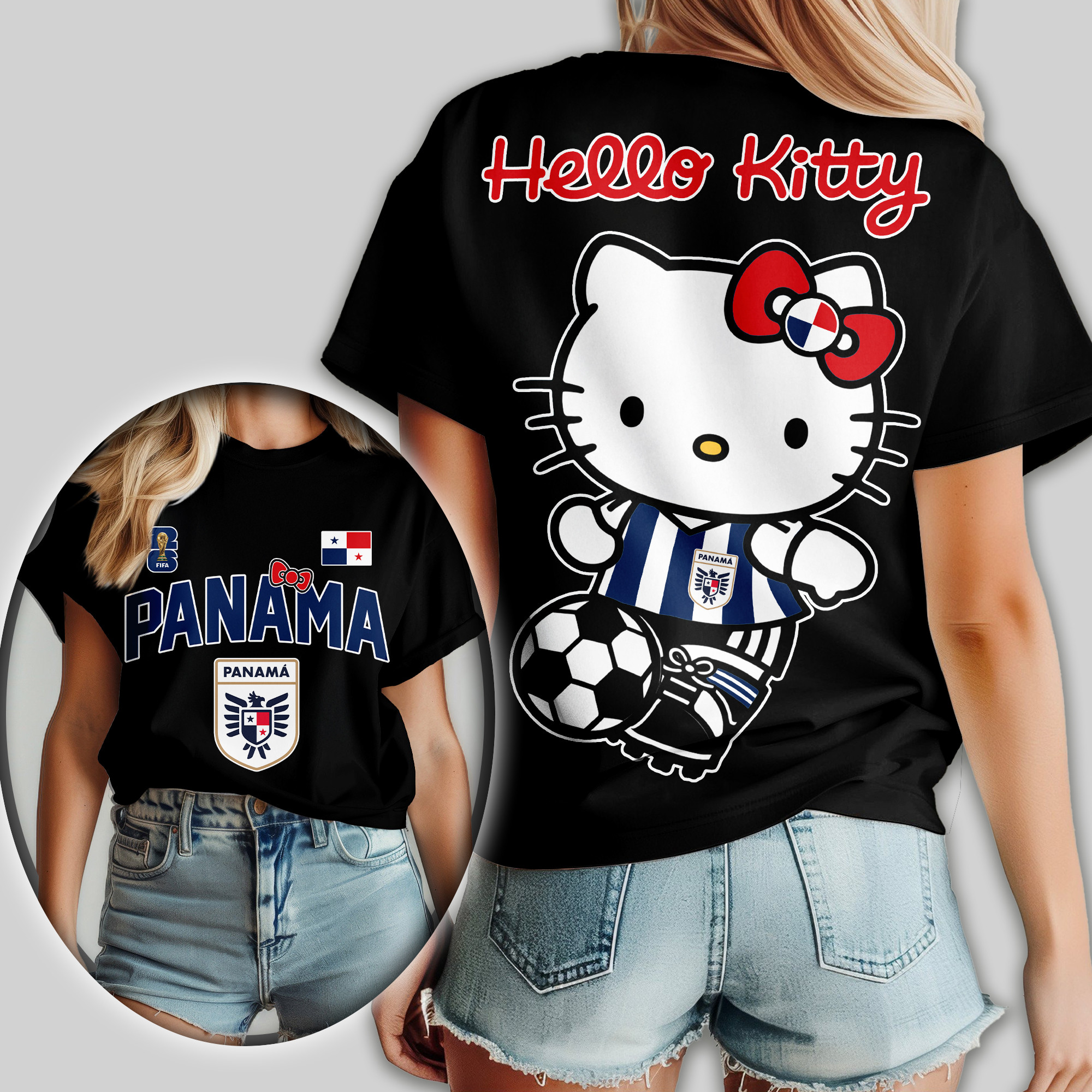 Panama x Premium World Cup 2026 Hello Kitty Women Shirt TTH100605