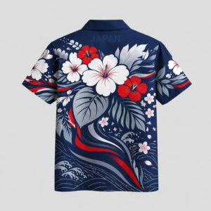 Japan World Cup 2026 Floral Hawaiian Shirt TTH100608