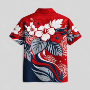 Paraguay World Cup 2026 Floral Hawaiian Shirt TTH100608