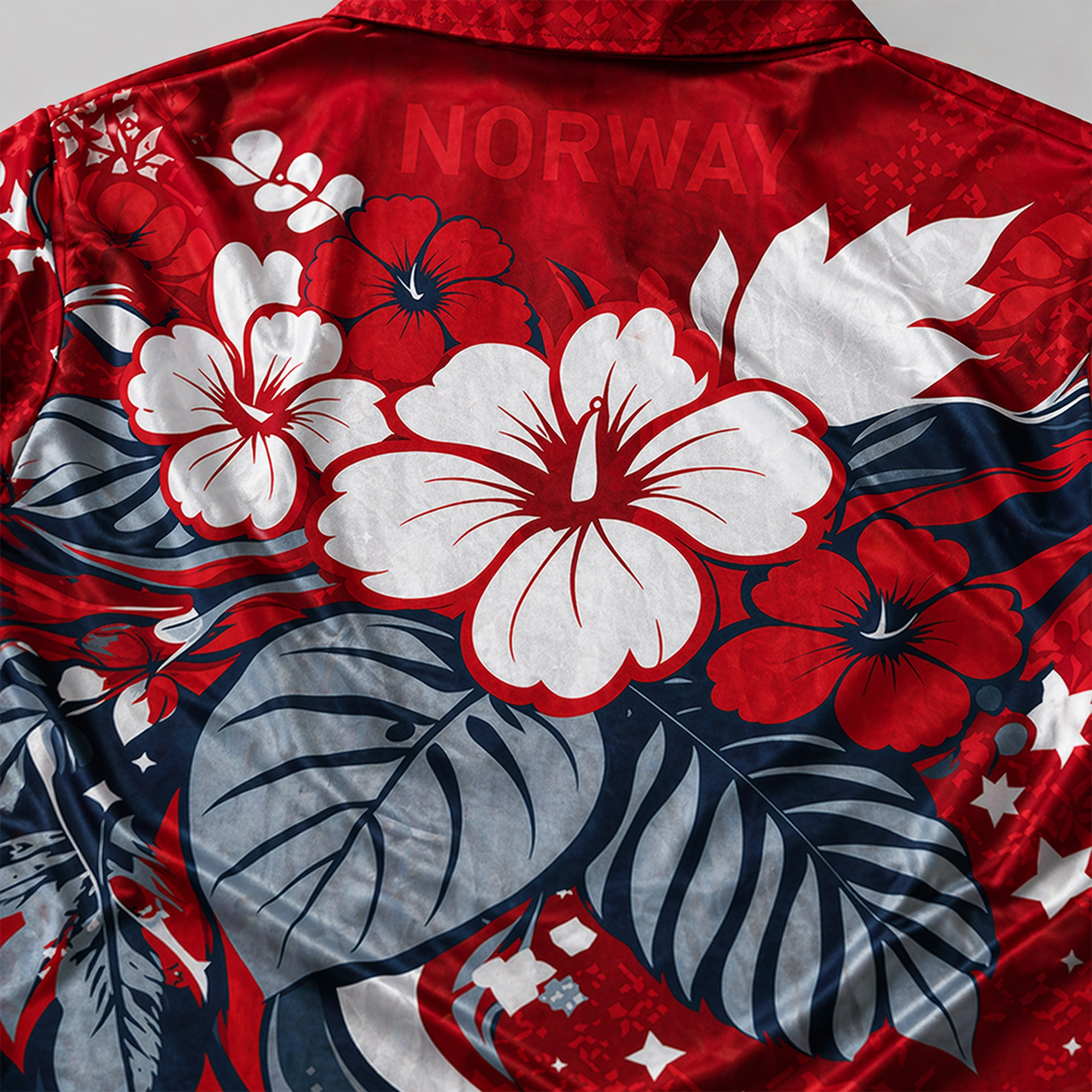 Norway World Cup 2026 Floral Hawaiian Shirt TTH100608 - Image 3