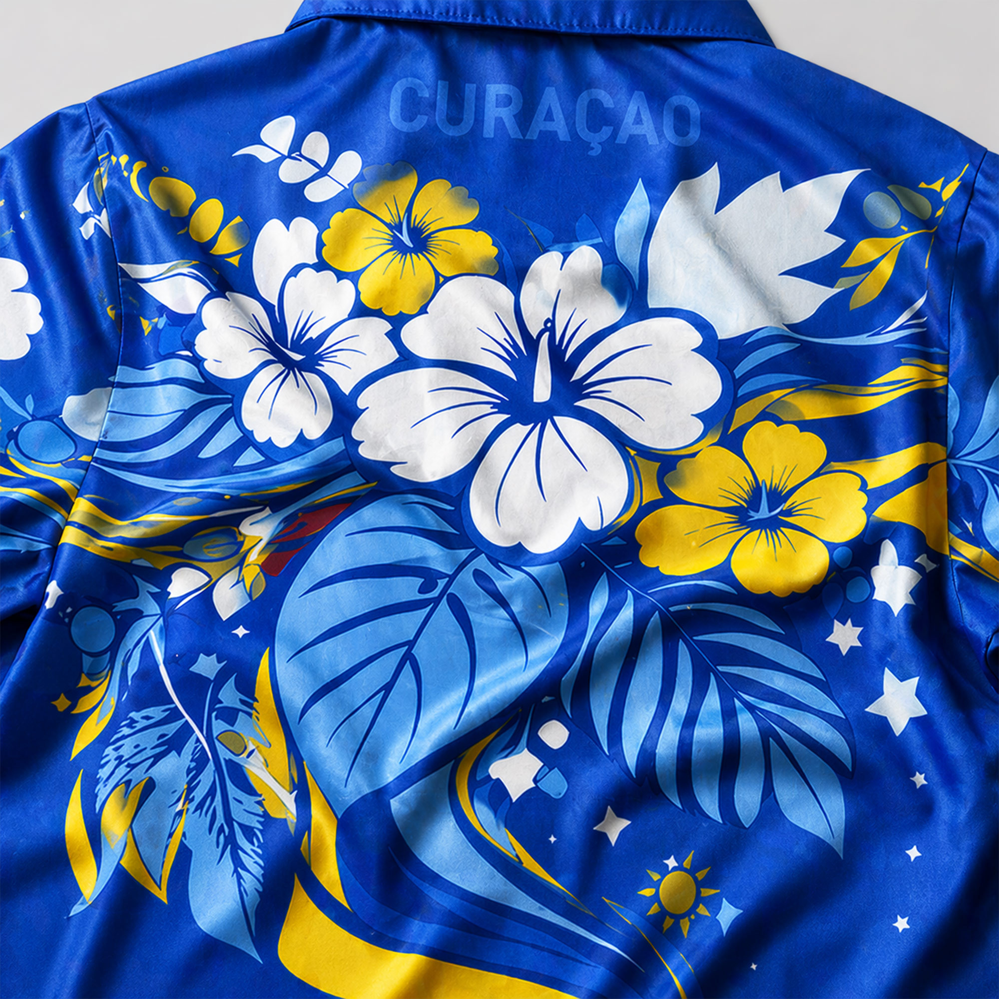 Curaçao World Cup 2026 Floral Hawaiian Shirt TTH100608 - Image 3