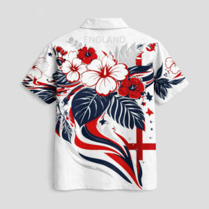 England World Cup 2026 Floral Hawaiian Shirt TTH100608