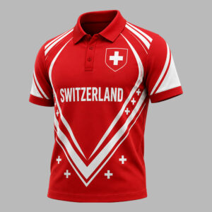 Switzerland x Premium World Cup 2026 National Pride Performance Polo & Shorts Set TTH100610
