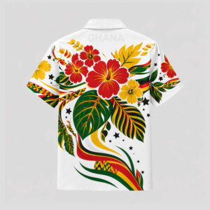 Ghana World Cup 2026 Floral Hawaiian Shirt TTH100608
