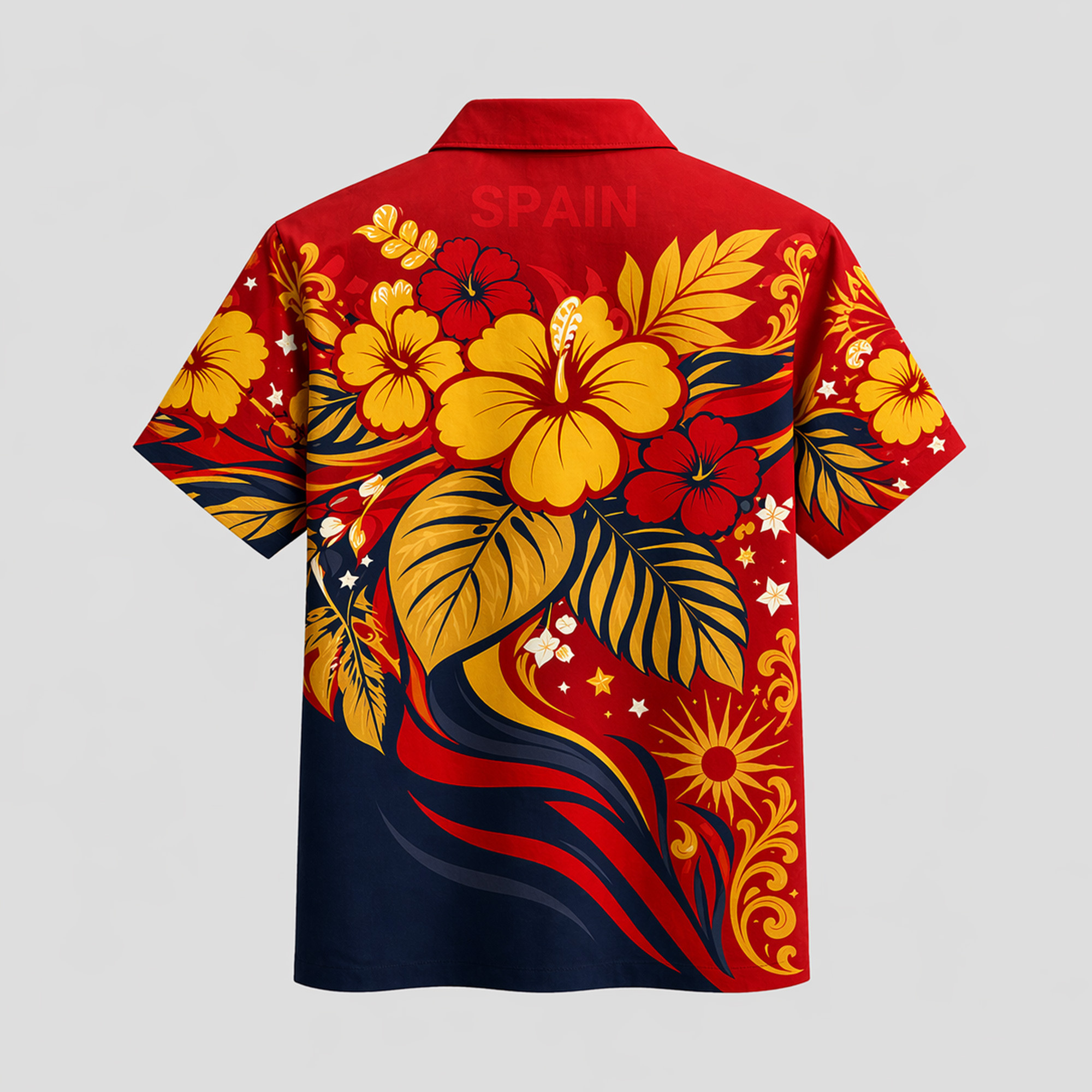 Spain World Cup 2026 Floral Hawaiian Shirt TTH100608