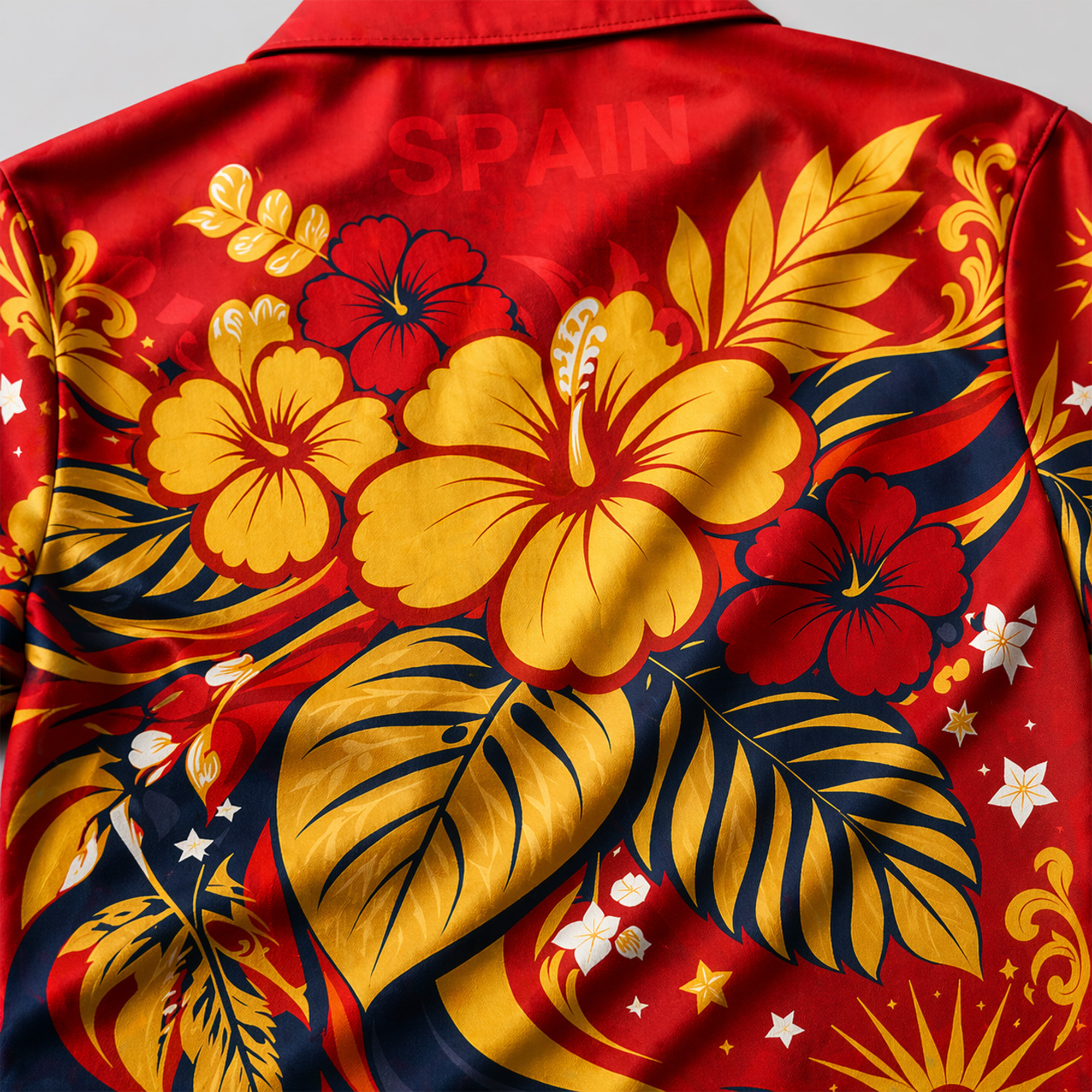 Spain World Cup 2026 Floral Hawaiian Shirt TTH100608 - Image 3