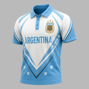 Argentina x Premium World Cup 2026 National Pride Performance Polo & Shorts Set TTH100610