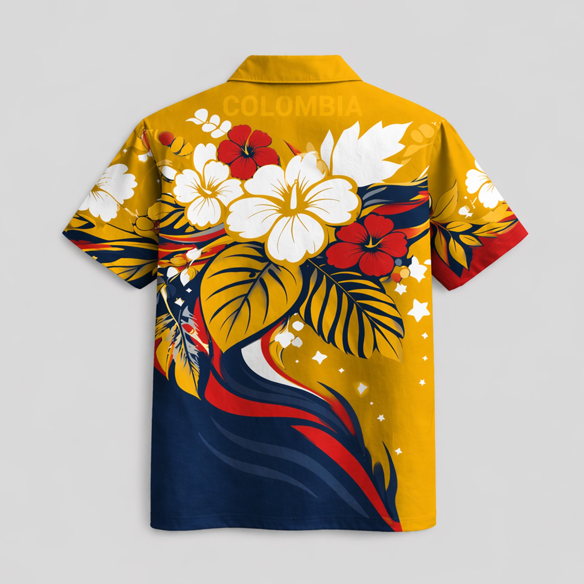 Colombia World Cup 2026 Floral Hawaiian Shirt TTH100608