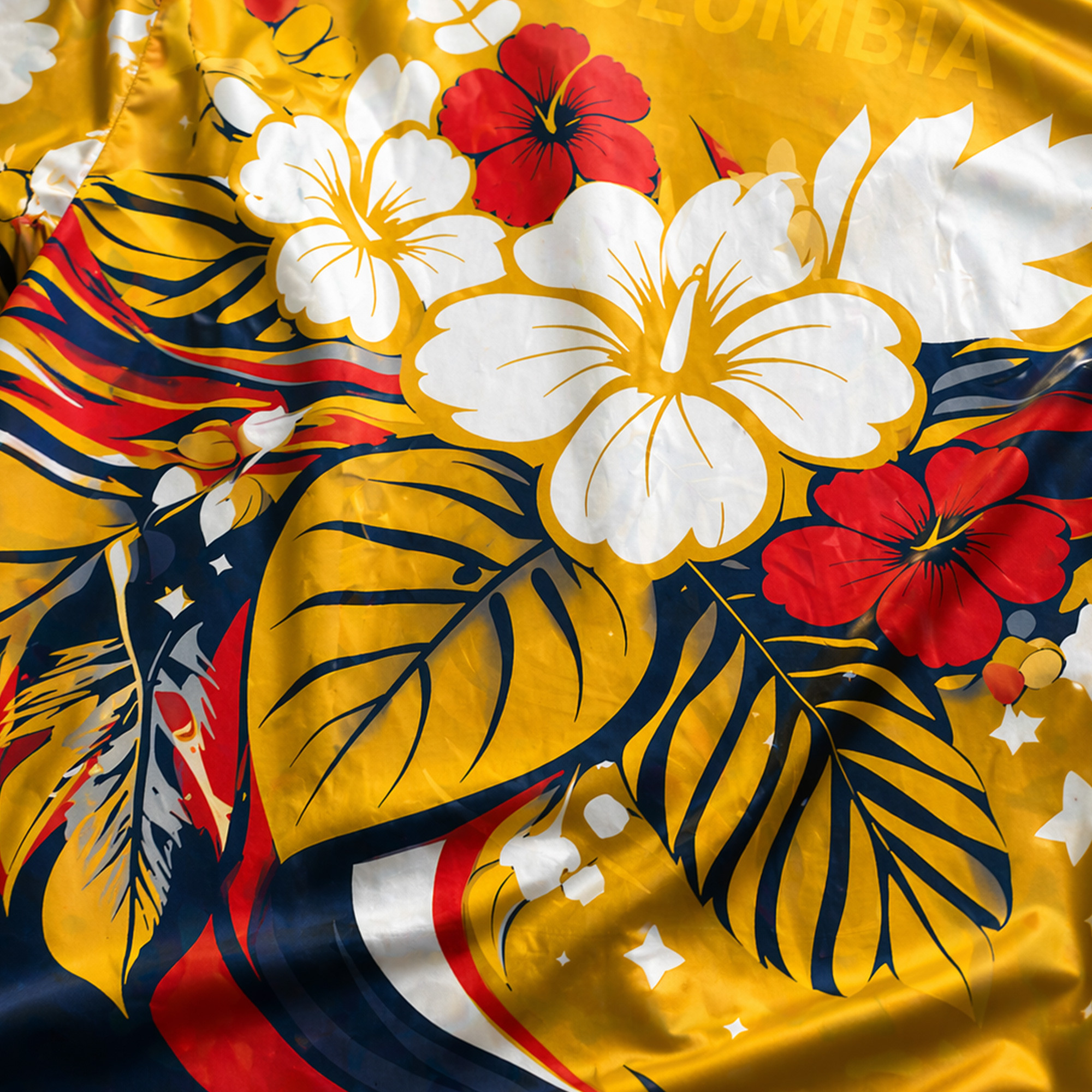Colombia World Cup 2026 Floral Hawaiian Shirt TTH100608 - Image 3