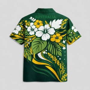 Australia World Cup 2026 Floral Hawaiian Shirt TTH100608