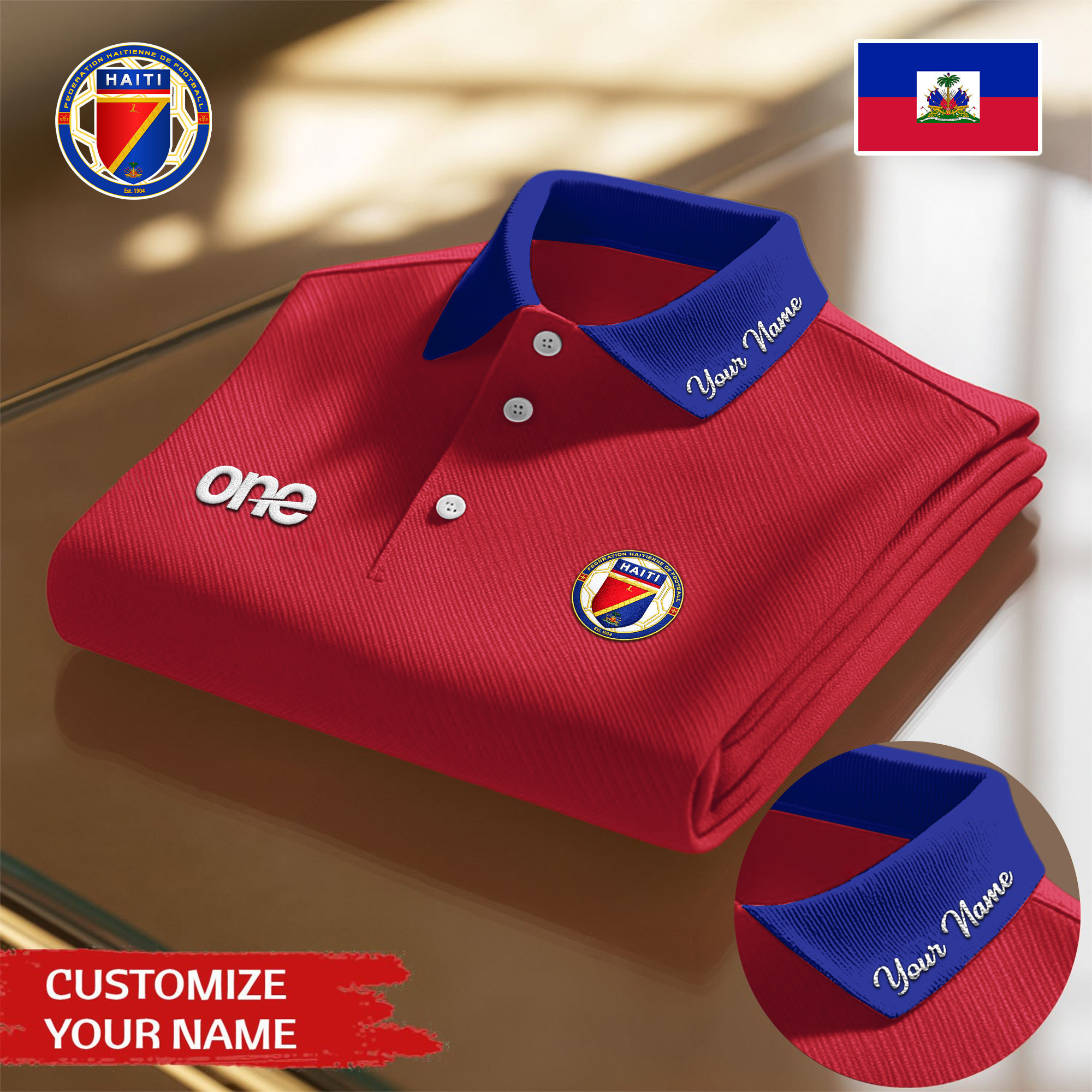 Haiti x Premium World Cup 2026 Polo Shirt TTH100619