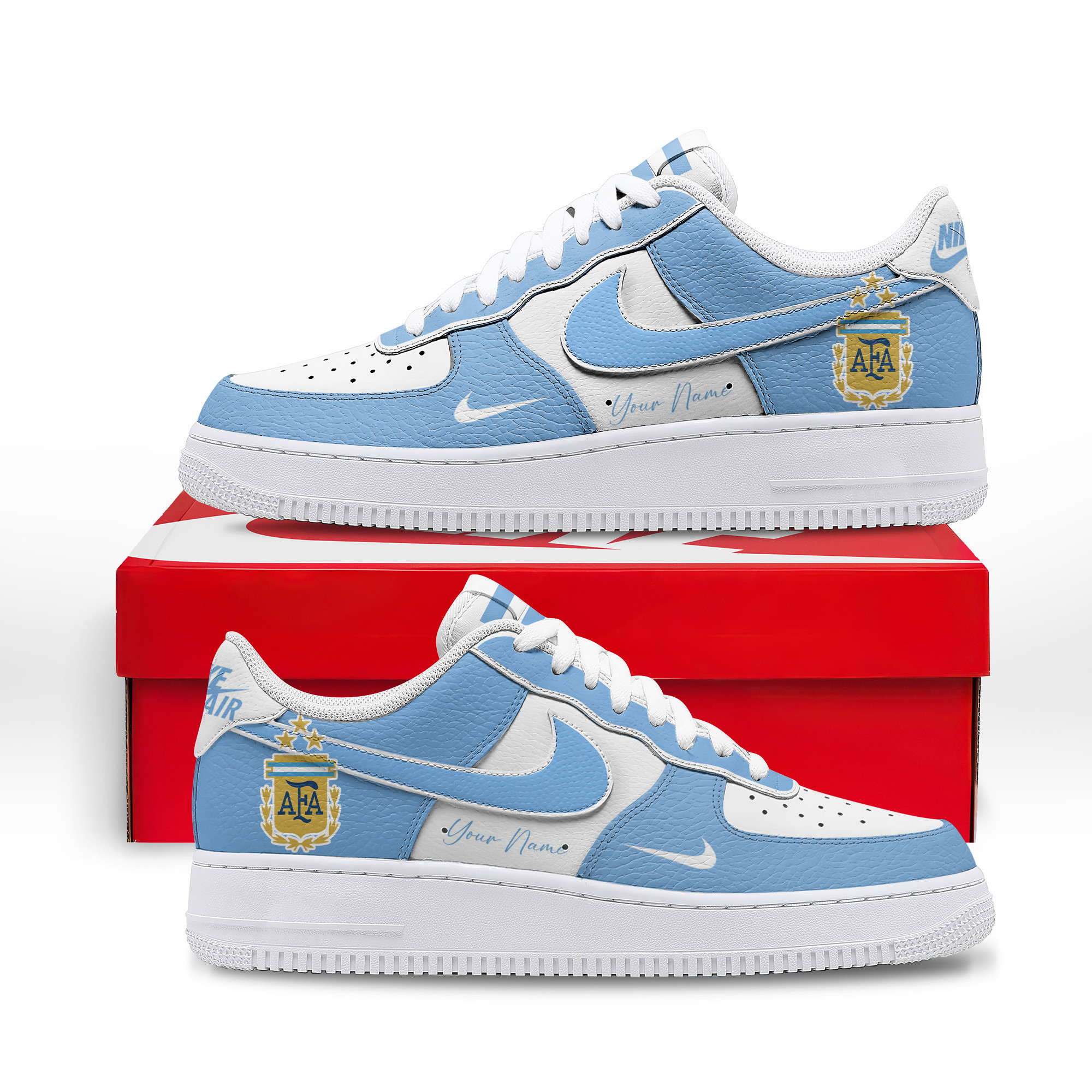 Argentina x Premium World Cup 2026 Custom AF1 Shoes TTH100614 - Image 2