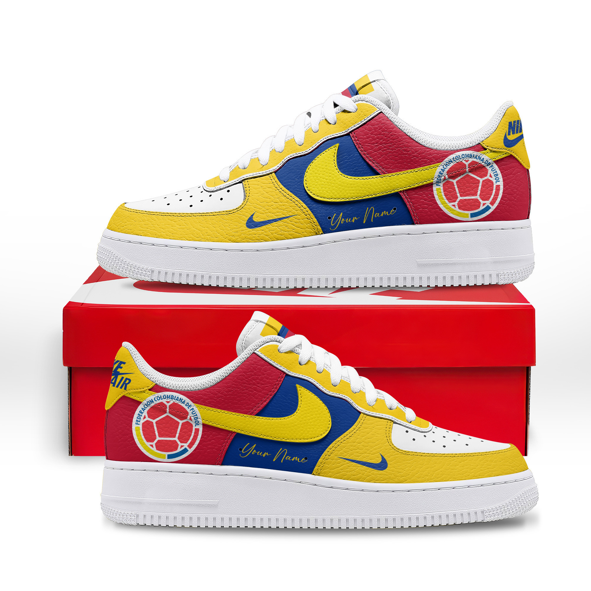 Colombia x Premium World Cup 2026 Custom AF1 Shoes TTH100614 - Image 2