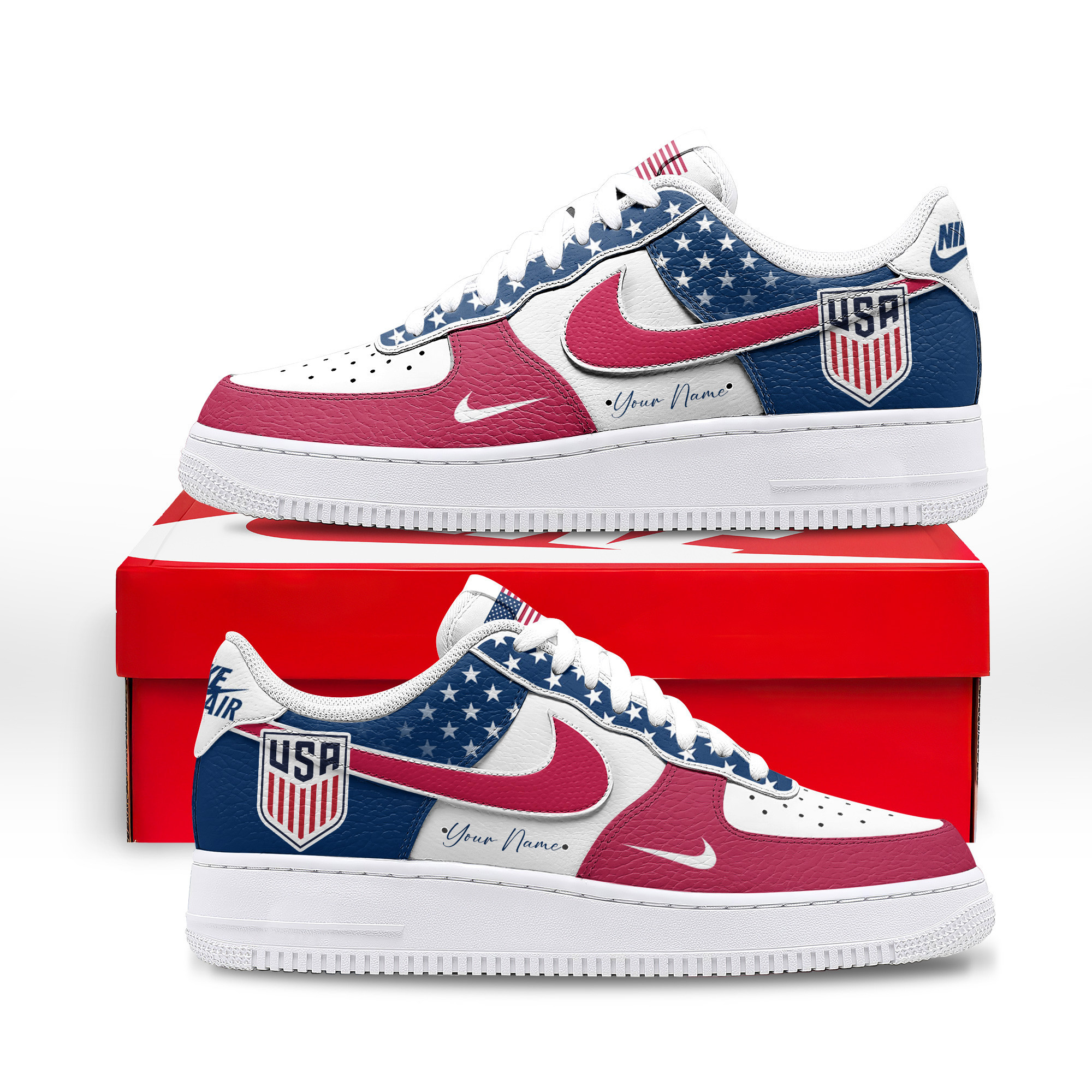 United States x Premium World Cup 2026 Custom AF1 Shoes TTH100614 - Image 2