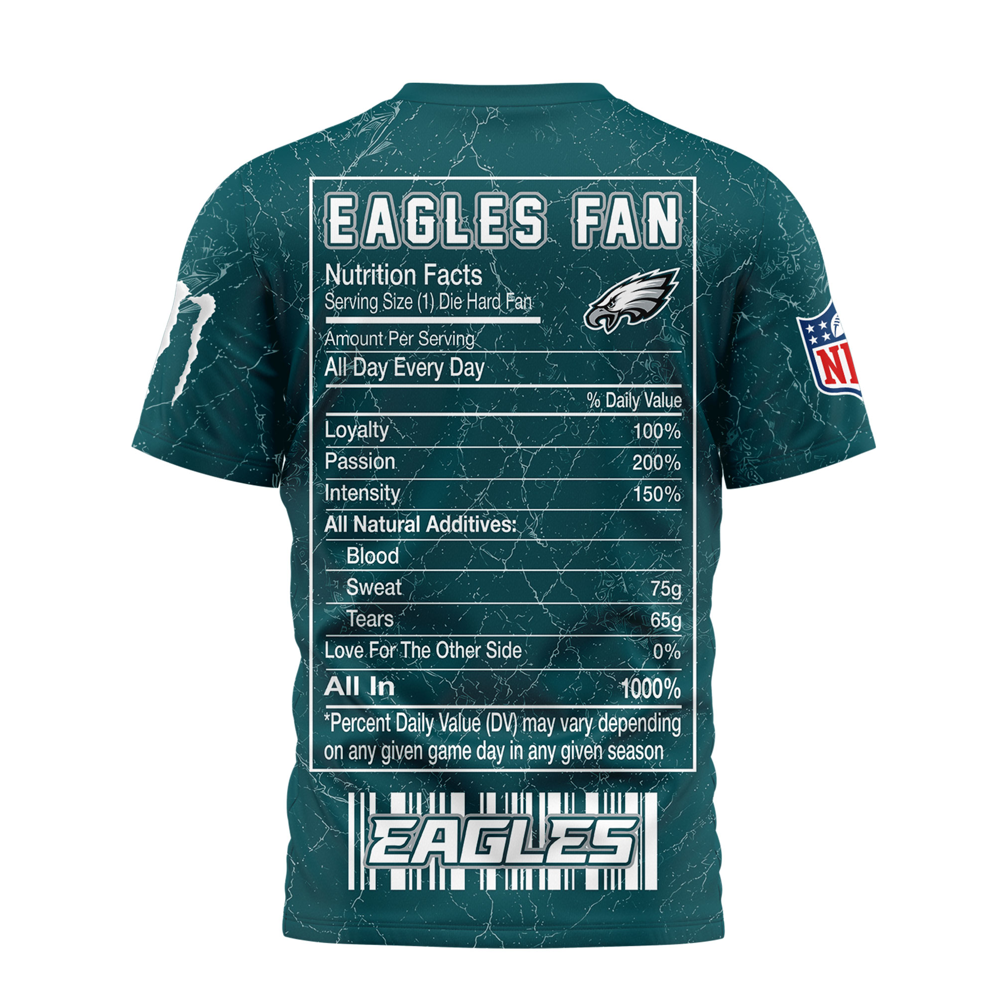 Philadelphia Eagles x Premium NFL Monster Energy Nutrition 3D T-Shirt – Limited Edition TTH200500 - Image 3