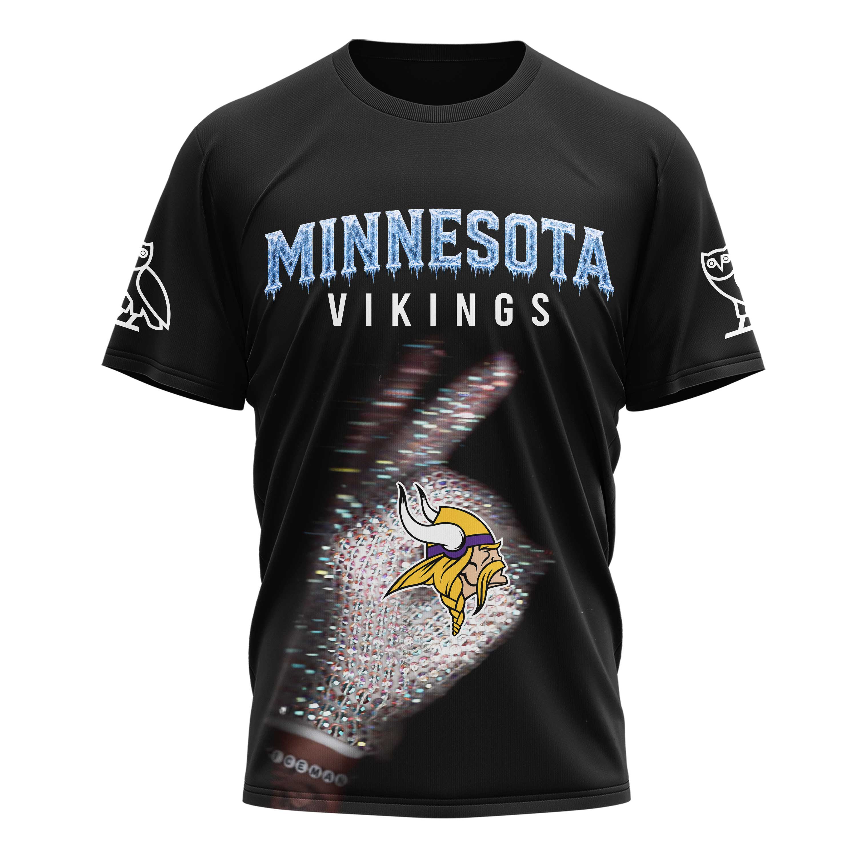 Minnesota Vikings x Premium NFL Drake Ice Man 3D T-Shirt – Limited Edition TTH200503