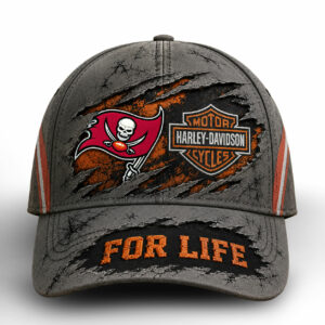 Tampa Bay Buccaneers x Premium NFL Harley Davidson For Life Classic Cap – Limited Edition TTH200502