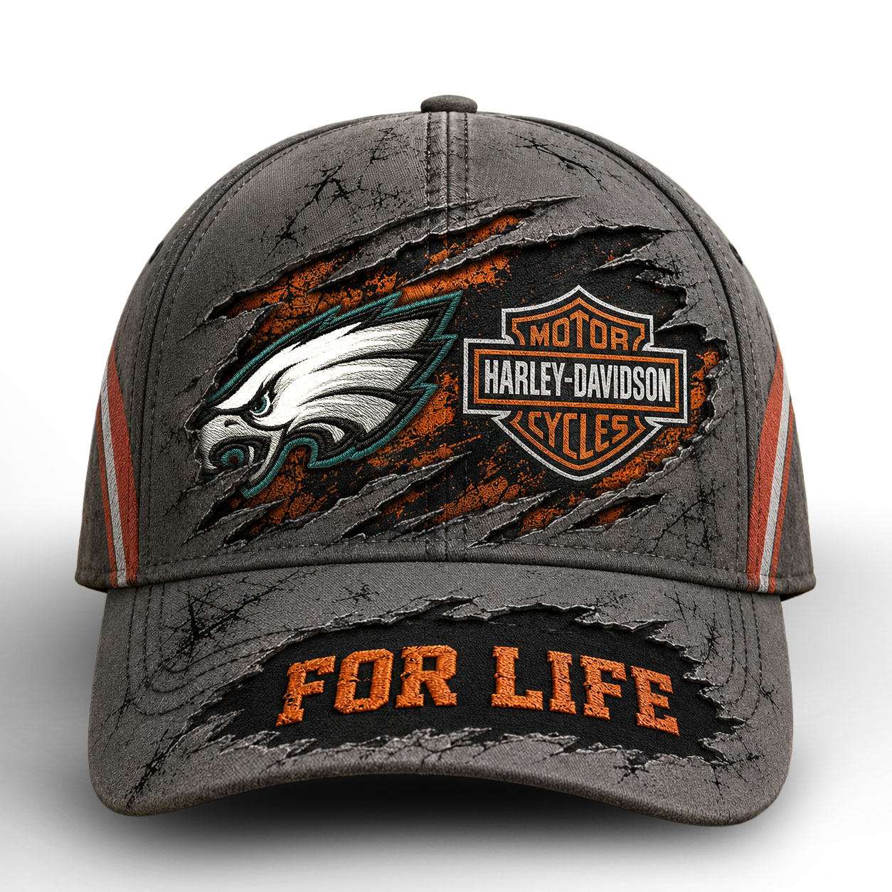 Philadelphia Eagles x Premium NFL Harley Davidson For Life Classic Cap – Limited Edition TTH200502